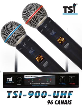 Microfone TSI UHF 900 - MusiKong - Instrumentos Musicais & Luthieria