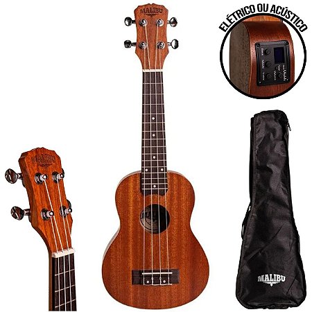 Ukulele Malibu Soprano 21 Sapele Natural