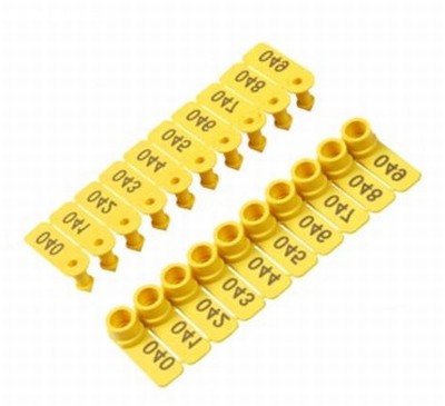 Caixa 50 Brinco Numerado TIP TOP Ovino Caprino e Suíno Numeração Padrão 001 á 050