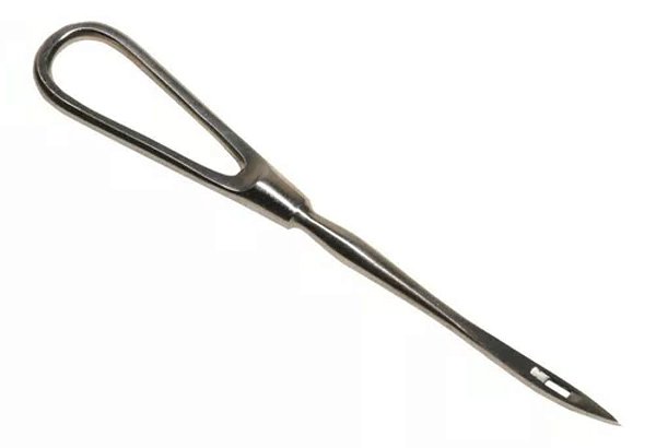 Agulha de sutura Bunher - veterinária - cirurgia - instrumentação cirúrgica 16 cm
