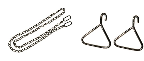 Corrente obstétrica 150cm para bovinos - facilitar parto - aumentar segurança 2 puxadores