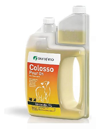 Colosso 2 Litros Pour On Ouro Fino Carrapatos Bernes Insetos