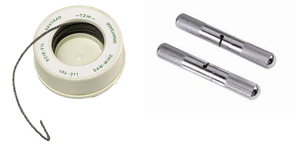 FIO SERRA P/ MOCHADOR E FETOTOMIA EM AÇO INOX – 12 m COM CABOS