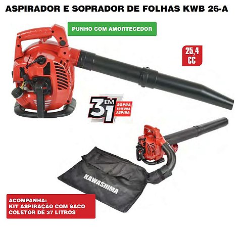 Soprador manualkwb26a 26cc