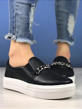 tenis slip on alto