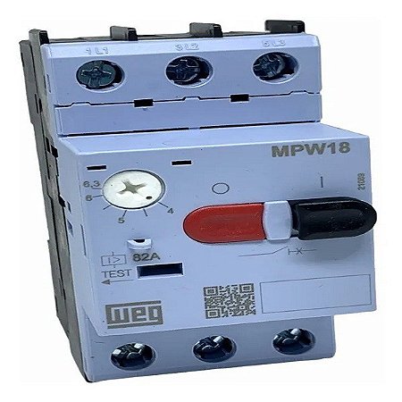 Disjuntor Motor Mpw18 Weg Ajuste 4 A 6,3amp Mpw18-3-d063