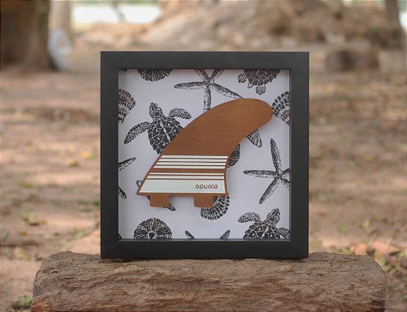 Quadro Quilha - Tartaruga e conchas