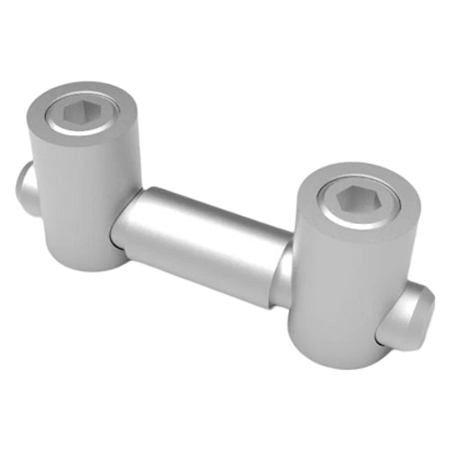Conector Prolongador 180° P/ Perfis Base 30, 40, 45 e 50