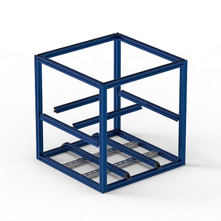Kit Frame em Perfil Estrutural em Alumínio Azul P/ Impressora 3D Voron 2.4