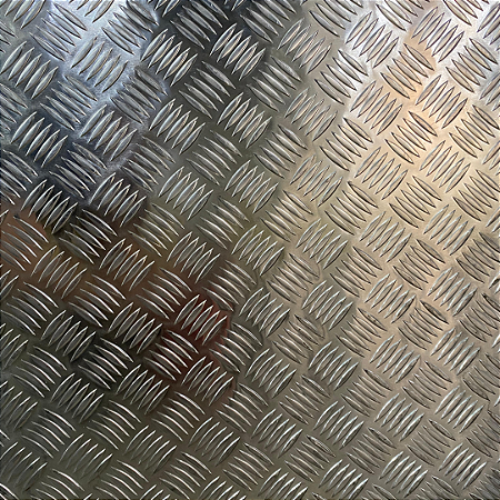 Chapa Xadrez em Alumínio Espessura 2,2mm e 2,7mm