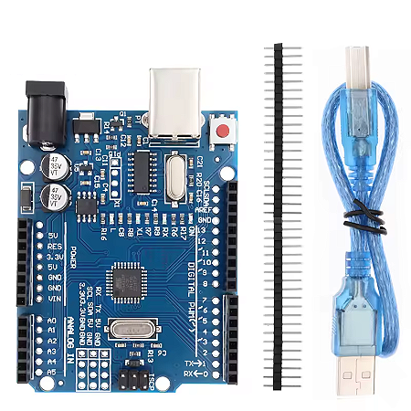 Placa de Desenvolvimento Arduino Uno Atmega 328 Smd | Com Cabo USB