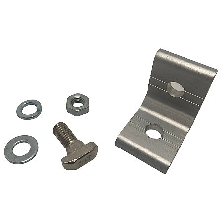 KIT CANTONEIRAS 90° M8 (FUROS A 22,5MM FACE) BASE 45 BÁSICO