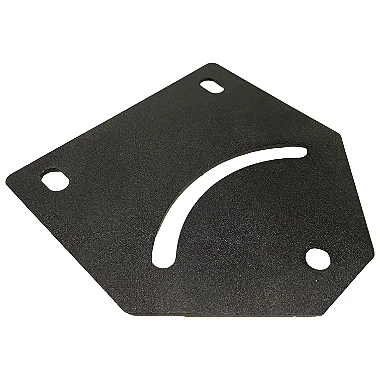 Placa Plana Para Regulagem de Ângulo Preta p/ Perfil Base 30, 40 e 45