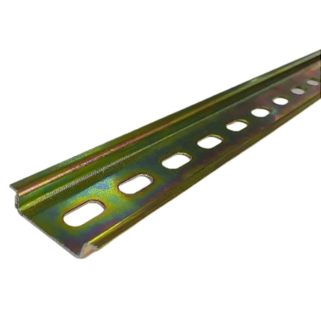 Trilho Din - Perfurado galvanizado c/ 370mm, 420mm e 470mm de comprimento para montagem de impressora 3D e disjuntor
