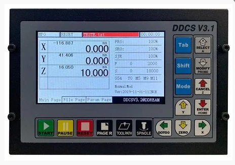 Interface e Placa Controladora 4 Eixos DDCS