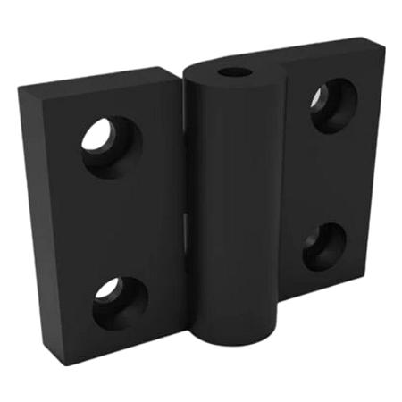 Dobradiça de Nylon 70x50mm - 45mm entre centros