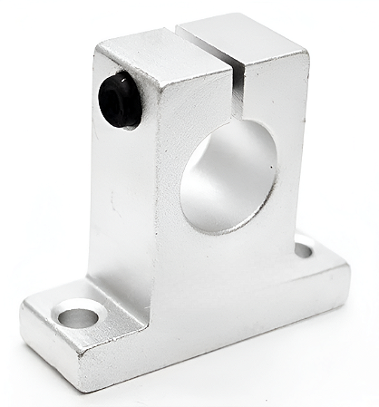 Suporte SK em Alumínio para Eixo Linear Retificado e Inox