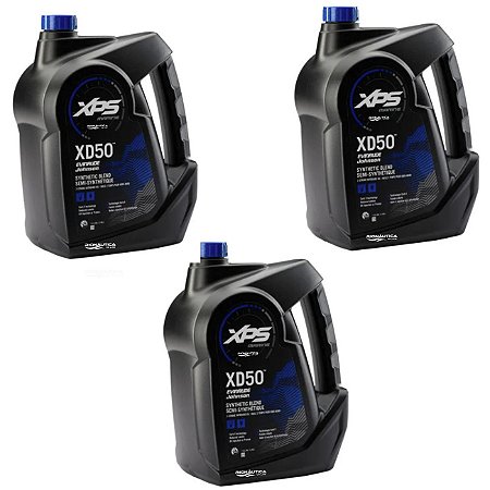 KIT 3 Oleos XPS Envirude 2 Tempos Lubrificante XD50 E-Tec 3,785ml - 0766777