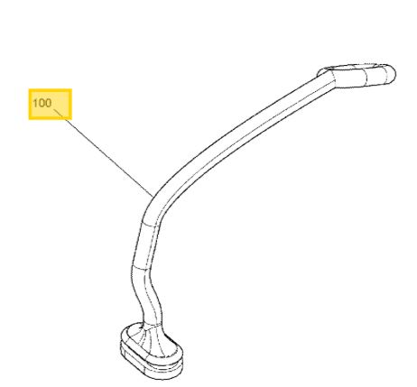 Alça Strap de Borrcha Torre Mastro de Wake Original Sea Doo 273000344