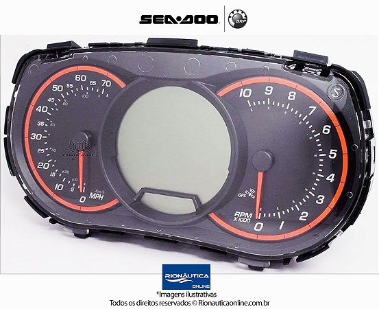 Painel Digital de Instrumentos LCD Sea Doo GTX / RXT 260 278002997