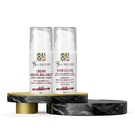 Kit Tratamento de Acne e Cicatrizes de Acne - Controla Oleodidade e Clarea a Pele