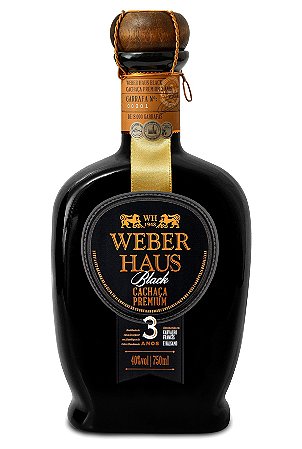 Cachaça Weber Haus 3 anos Black 750 ml