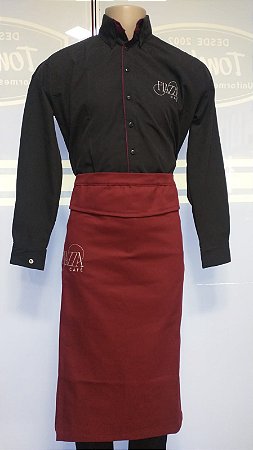 Camisa Social e Avental Saiote