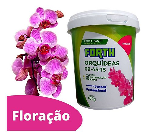 ADUBO PARA FLORAÇÃO DE ORQUÍDEA FORTH 400 G