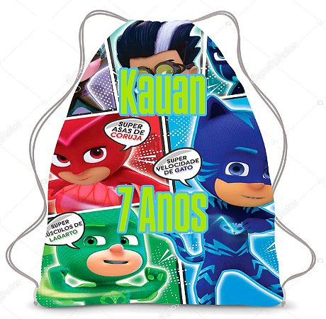 Kit 30 Mochila Saco Personalizada Para Brinde De Aniversário