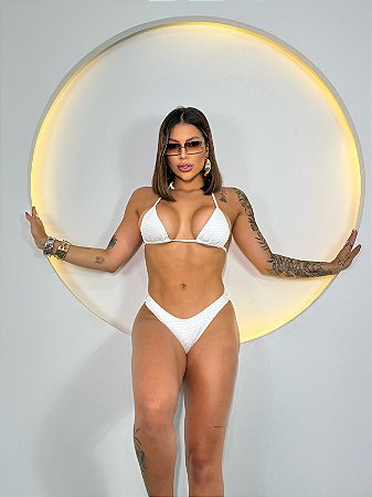 Biquíni Copacabana -Top cortininha / Calcinha asadelta - Mini Gloss