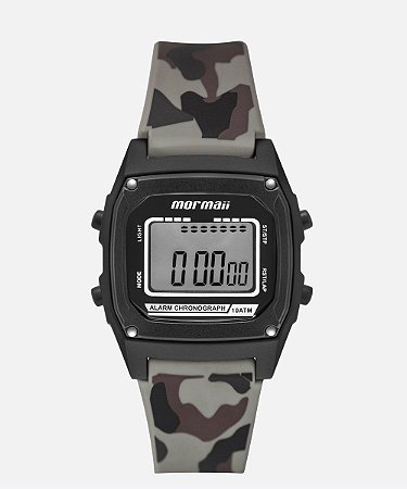 Relógio Mormaii Digital Masculino Quadrado Preto Camuflado - Ponto Mania |  O tempo todo com você!