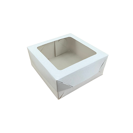 CAIXA COM VISOR QUADRADO - 12X12X5CM
