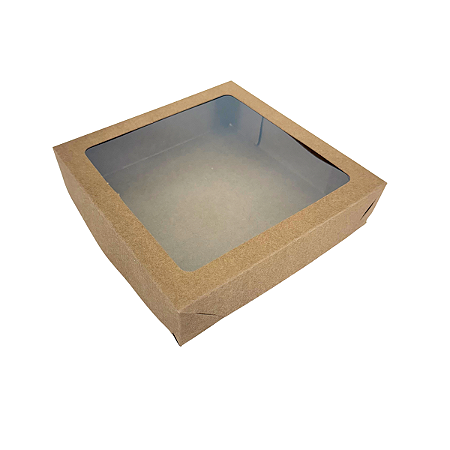 CAIXA COM VISOR QUADRADO - 20X20X5CM