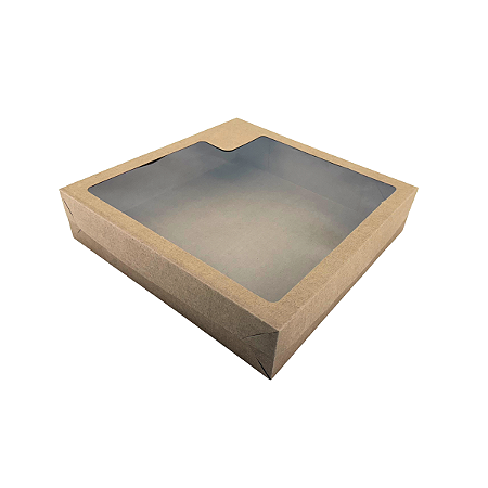 CAIXA COM VISOR QUADRADO - 31X31X7CM