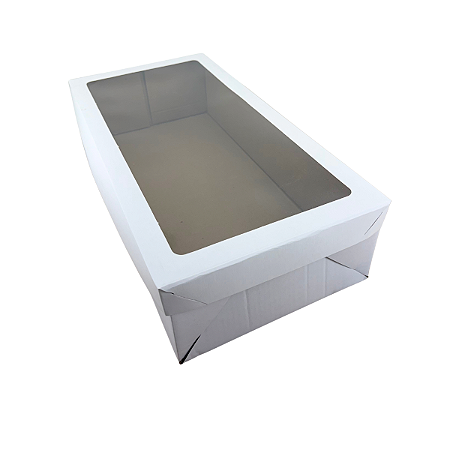 CAIXA COM VISOR RETANGULAR - 50X25X12CM