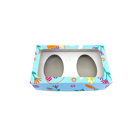 CAIXA PERSONALIZADA PARA MEIO OVO DE COLHER - 2 X 150G