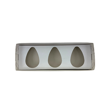 CAIXA OVO DE COLHER C/ TAMPA EM ACETATO - 3X 50G