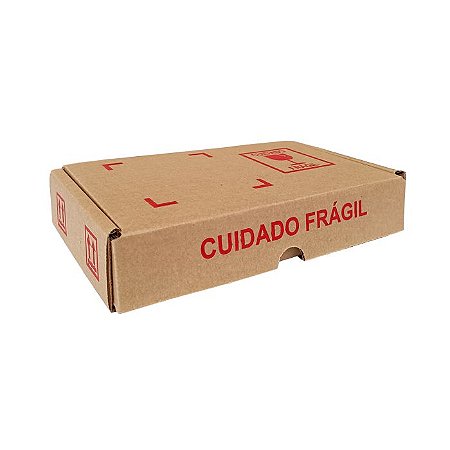 Caixa de Encomenda Correios - tipo 15 (230mmx140mmx50mm) - FRÁGIL