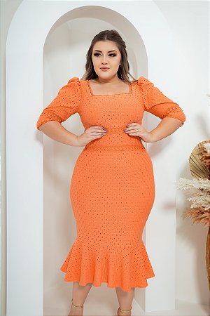 Vestido Tubinho Malha de Lese  9670