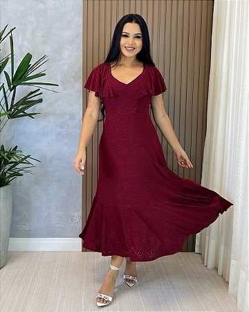 Vestido Midi Malha de Lese 3419