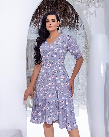 Vestido Midi Fluido 1904