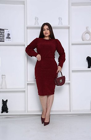 Conjunto Lazinha Saia Reta Blusa Manga Longa 0206