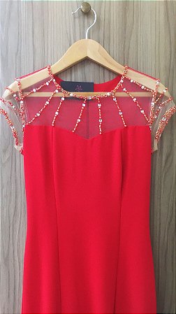 Vestido Longo Vermelho PS10136