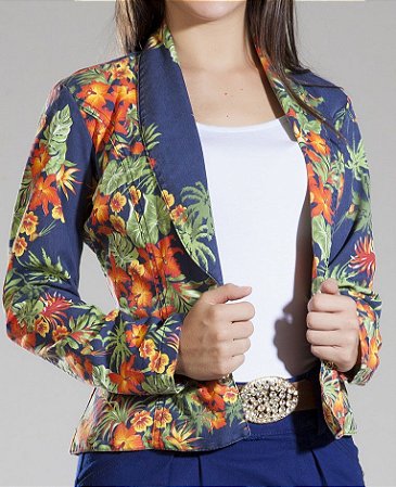 Blazer Jeans Estampado Hapuk 1873