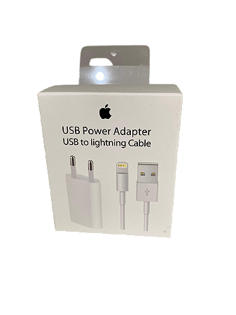 Carregador + cabo USB  Lightning  Apple