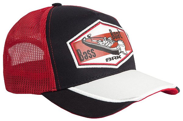 Boné de Pesca BRK Bass Boat Vermelho