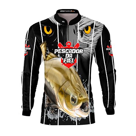 Camisa de Pesca BRK Pescador da Fiel Tambaqui com UV50 +