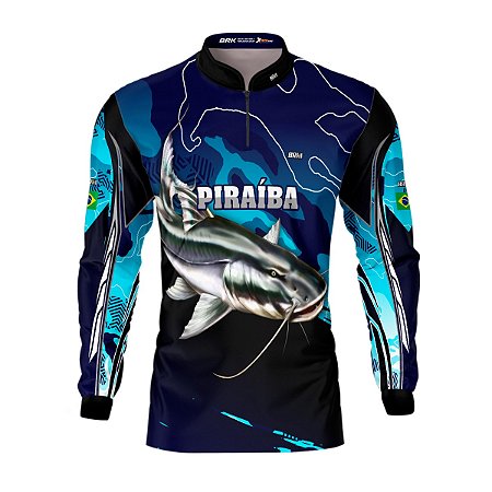 Camisa de Pesca BRK Azul Piraíba com UV50 +