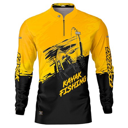 Camisa de Pesca BRK Kayak Fishing com UV50 +