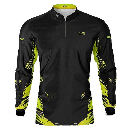 Camisa de Pesca BRK  Yellow Flush com UV50 +